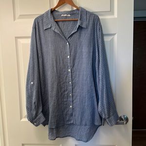 Jane+Delaney size 3x button down shirt